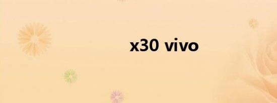 x30 vivo