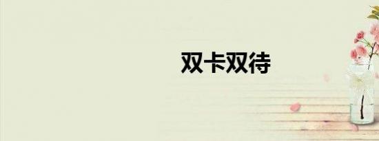 双卡双待