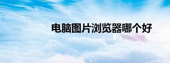 电脑图片浏览器哪个好