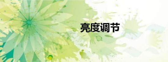 亮度调节
