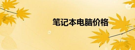 笔记本电脑价格