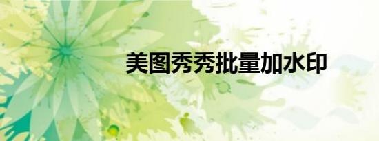 美图秀秀批量加水印