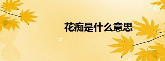花痴是什么意思