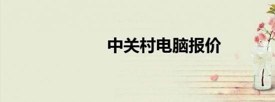 中关村电脑报价