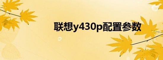 联想y430p配置参数