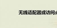无线适配器或访问点有问题
