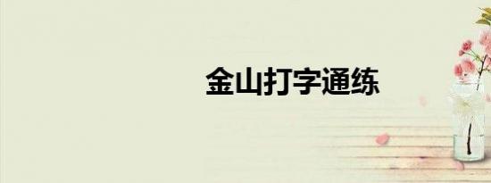金山打字通练