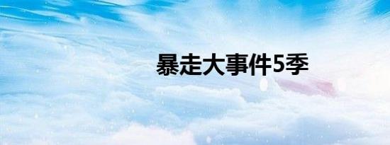 暴走大事件5季