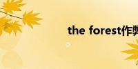 the forest作弊码