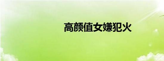 高颜值女嫌犯火
