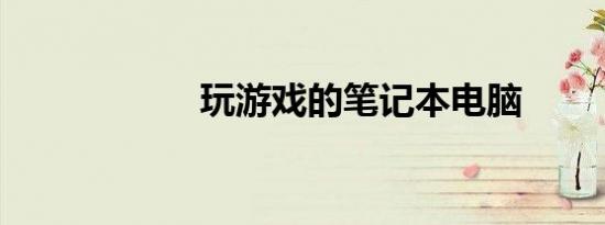 玩游戏的笔记本电脑