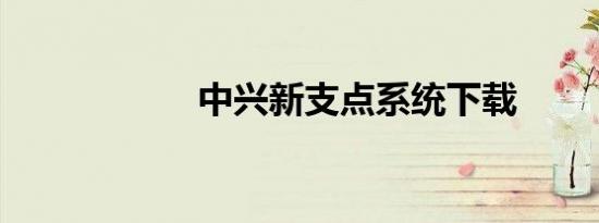 中兴新支点系统下载