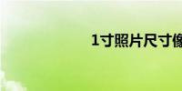 1寸照片尺寸像素