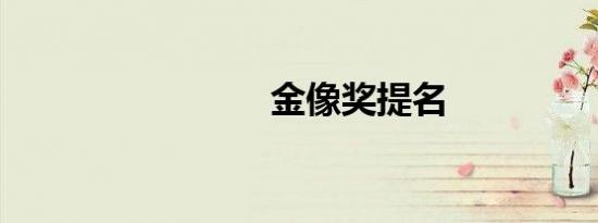 金像奖提名