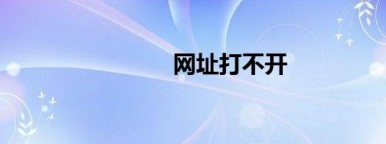 网址打不开