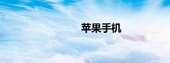 苹果手机