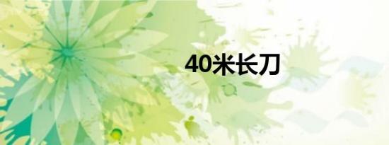 40米长刀