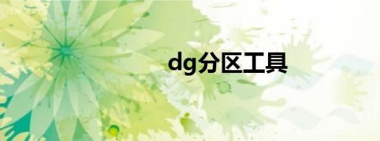 dg分区工具