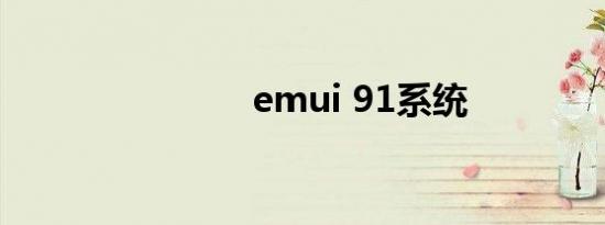 emui 91系统