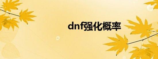 dnf强化概率