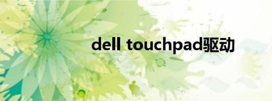 dell touchpad驱动