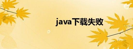 java下载失败