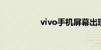 vivo手机屏幕出现条纹