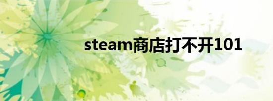 steam商店打不开101