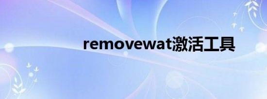removewat激活工具