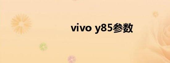 vivo y85参数