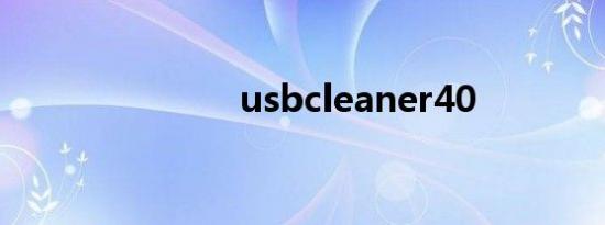 usbcleaner40