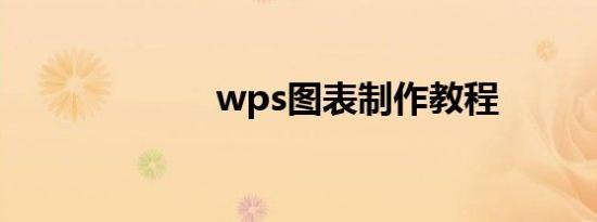 wps图表制作教程