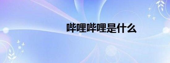 哔哩哔哩是什么