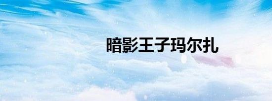 暗影王子玛尔扎