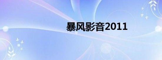 暴风影音2011