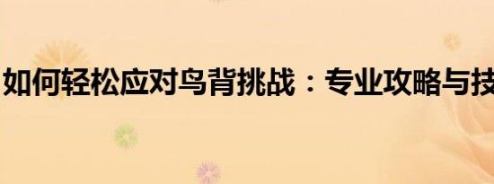 如何轻松应对鸟背挑战：专业攻略与技巧分享
