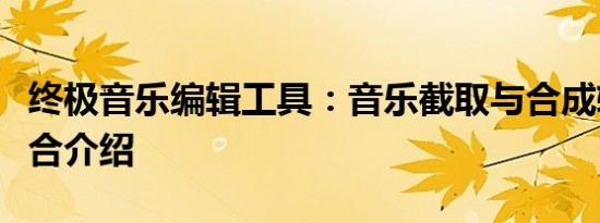 终极音乐编辑工具：音乐截取与合成软件的综合介绍