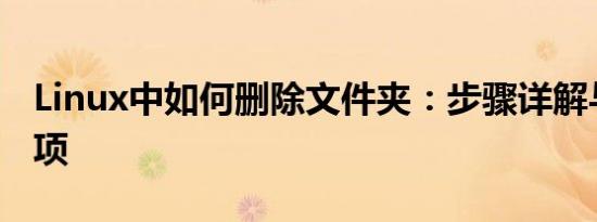 Linux中如何删除文件夹：步骤详解与注意事项