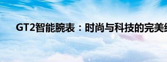 GT2智能腕表：时尚与科技的完美结合