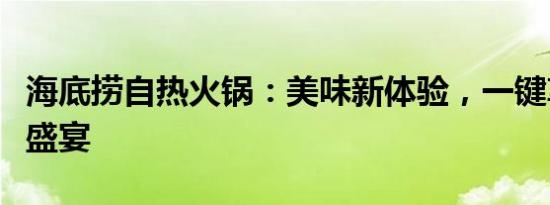 海底捞自热火锅：美味新体验，一键享受火锅盛宴