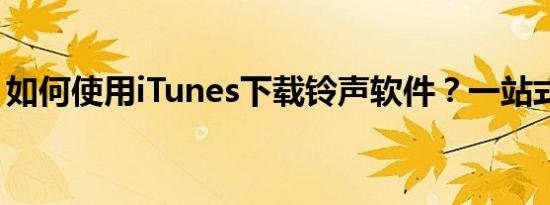 如何使用iTunes下载铃声软件？一站式指南！