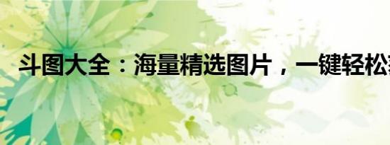斗图大全：海量精选图片，一键轻松获取！