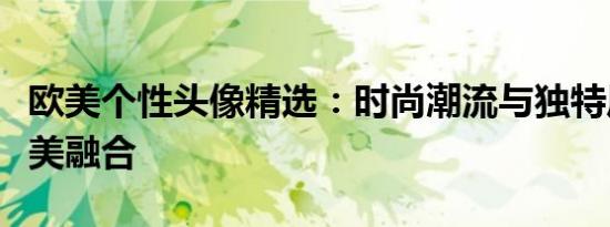 欧美个性头像精选：时尚潮流与独特风格的完美融合