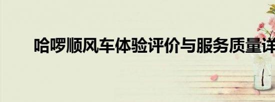 哈啰顺风车体验评价与服务质量详解