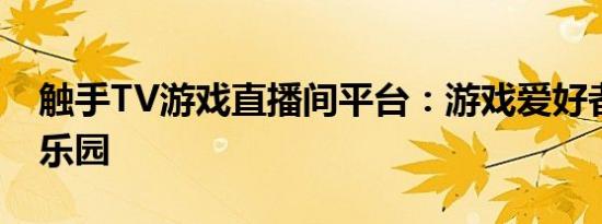 触手TV游戏直播间平台：游戏爱好者的互动乐园
