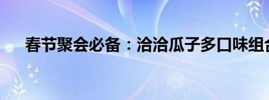 春节聚会必备：洽洽瓜子多口味组合装